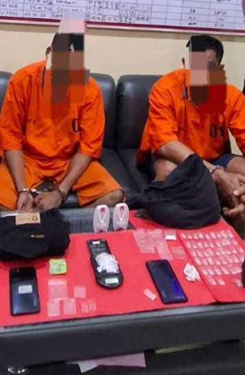 Tim Raga Polres Dumai Gagalkan Peredaran Ganja di Jalan Bahtera, Dua Tersangka Diciduk