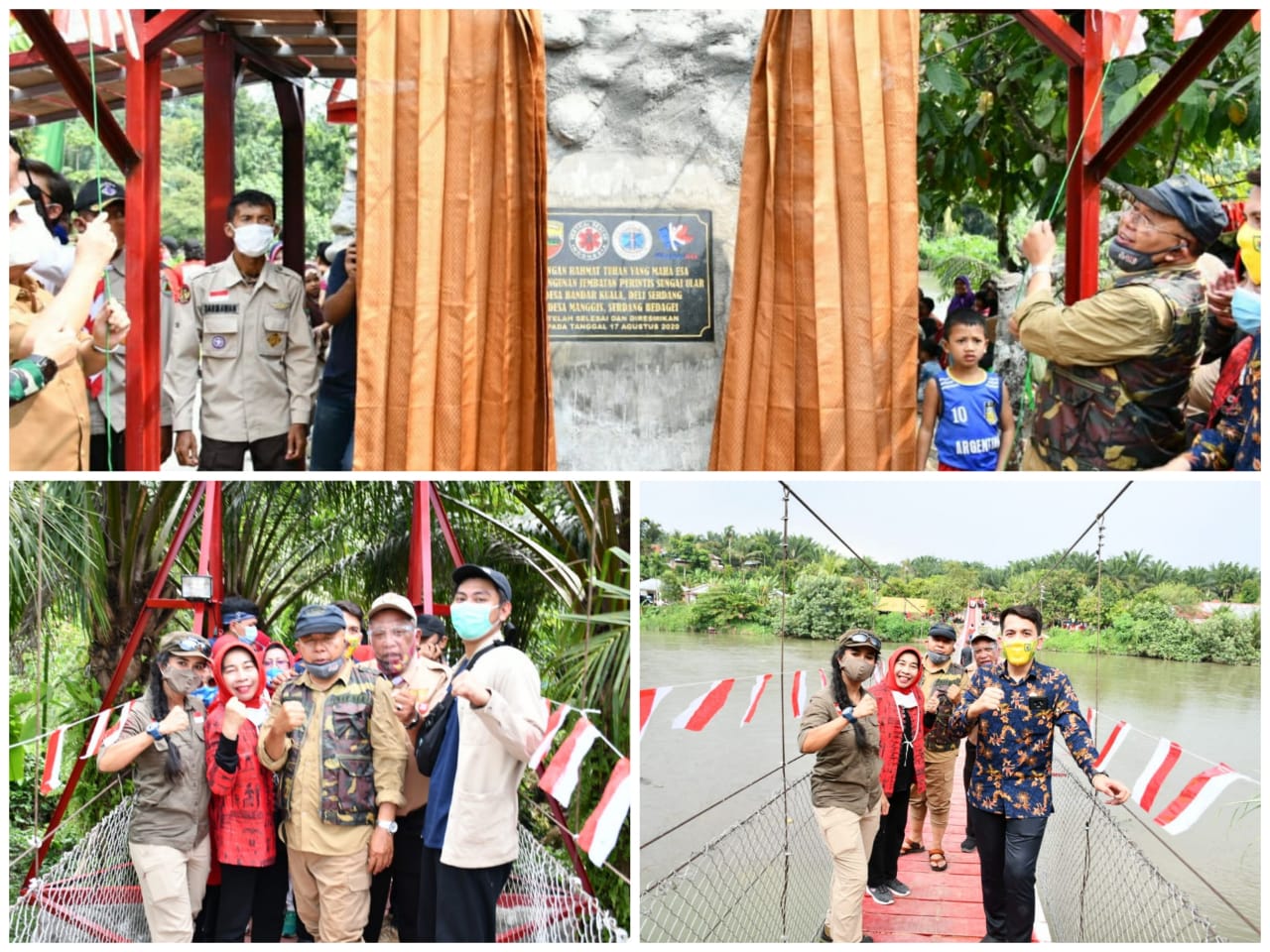 Bupati Sergai : Jembatan Merdeka Kado Terindah di Hari Kemerdekaan