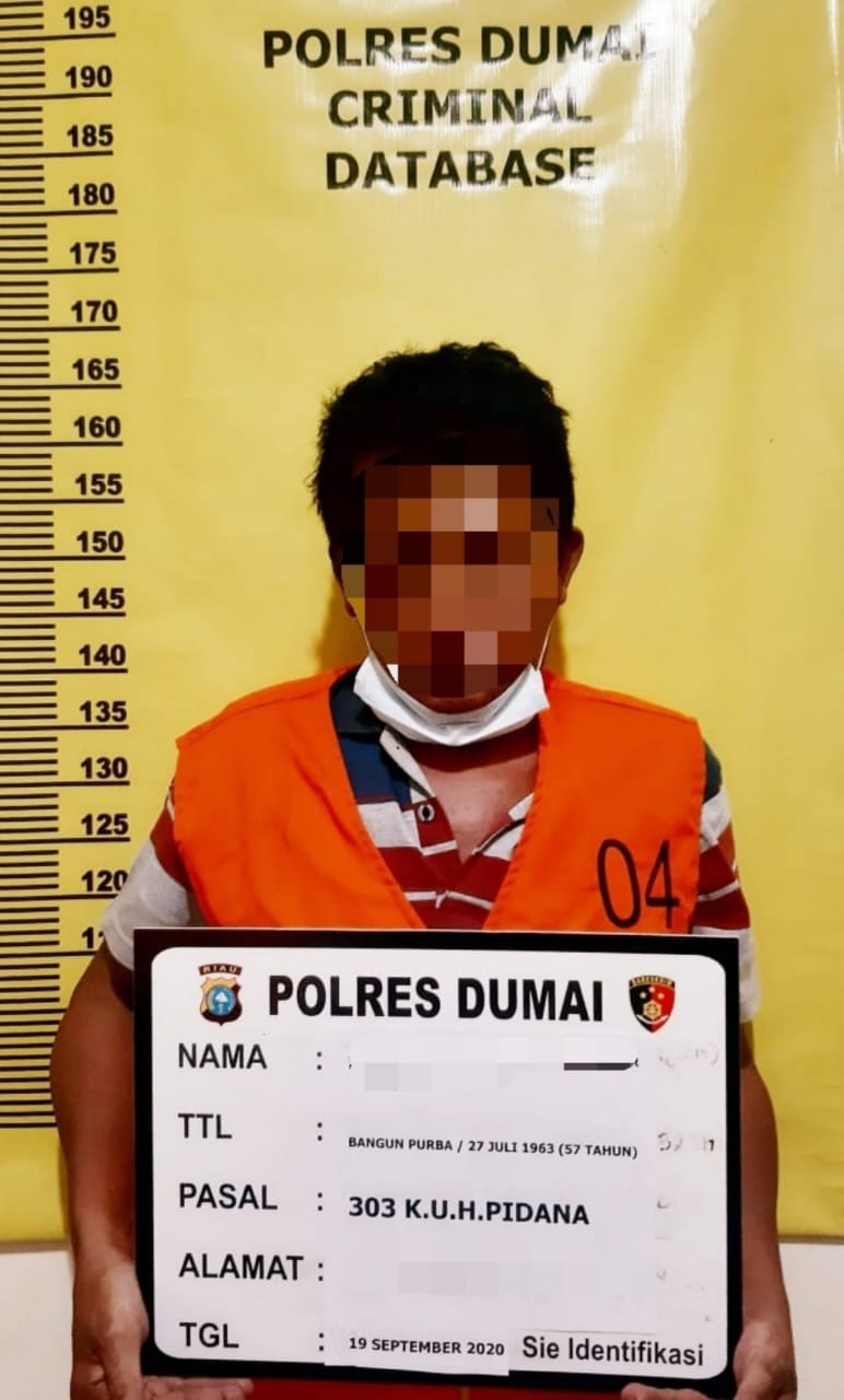 Polsek Bukit Kapur Kota Dumai Ringkus Satu Orang Tersangka Kasus 303
