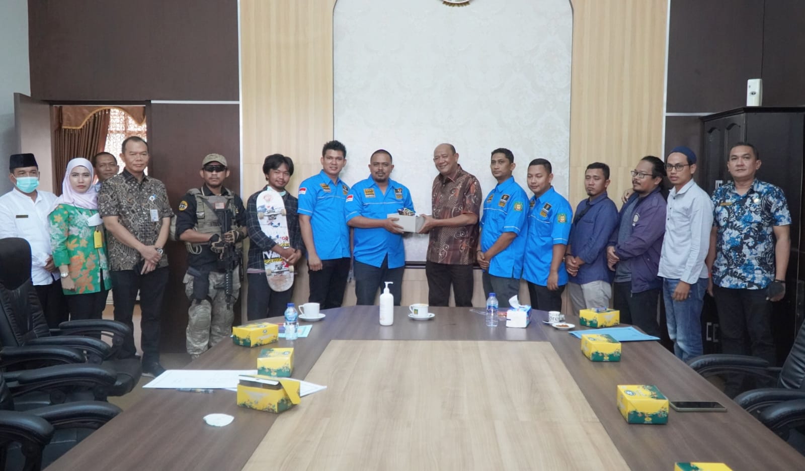 Plt Bupati Langkat Dukung 2 Atlet Skateboard Langkat Tanding di Kejuaraan Nasional