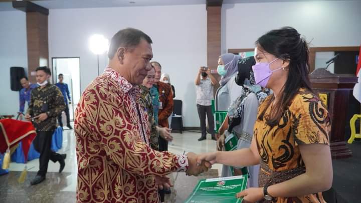 Bupati Deli Serdang Hadiri Lounching Aplikasi Sarana Layanan Administrasi Kependudukan