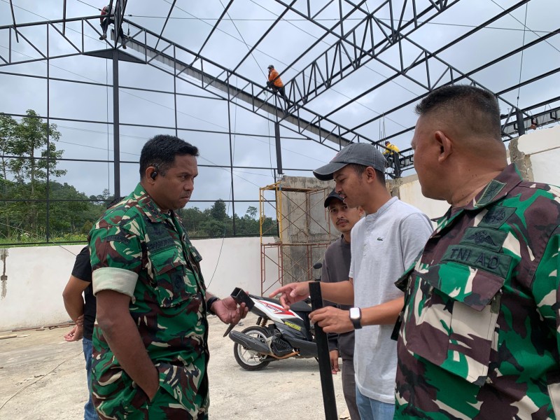 Dandim Wonogiri Cek Langsung Pembangunan Gedung KDKMP di Bubakan Gitimarto