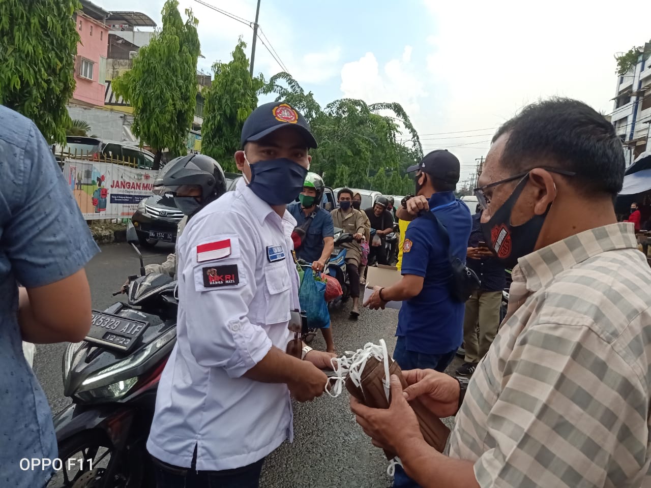 Karang Taruna Sumut,Medan dan Kec.Medan Helvetia Gelar Bakti Sosial di Pasar Sei  Sikambing