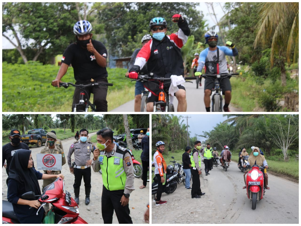 Gelar Operasi Yutisi Gowes, Kapolres Serdang Bedagai Beri tindakan Testimoni