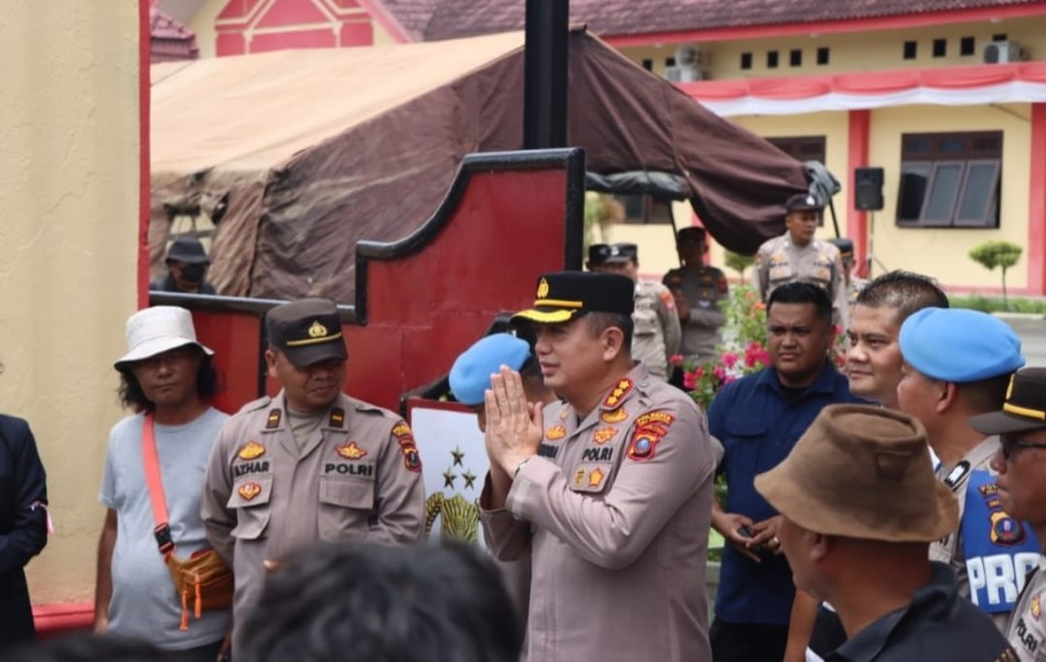 Aksi Unjuk Rasa Elemen Mahasiswa Di Wilkum Polresta Deli Serdang Berjalan Damai dan Kondusif