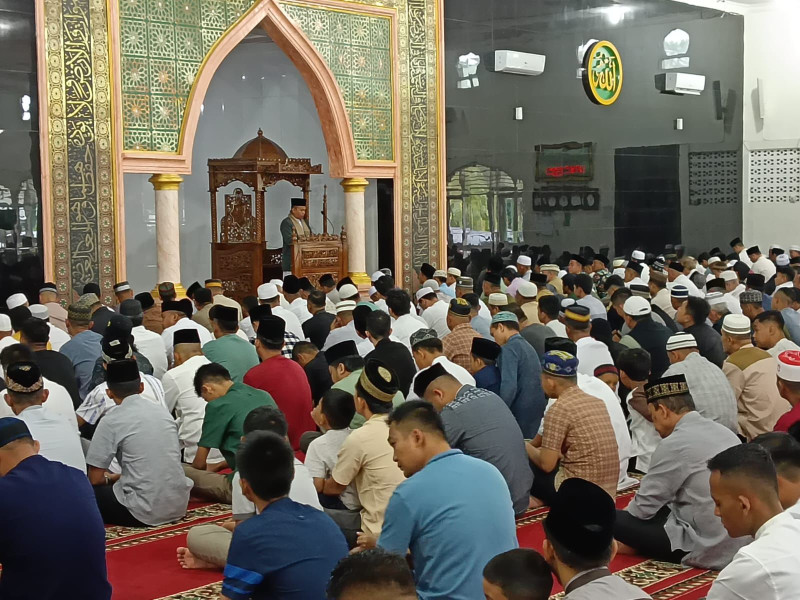 Korem 022/PT Gelar Sholat Idul Adha 1445 H