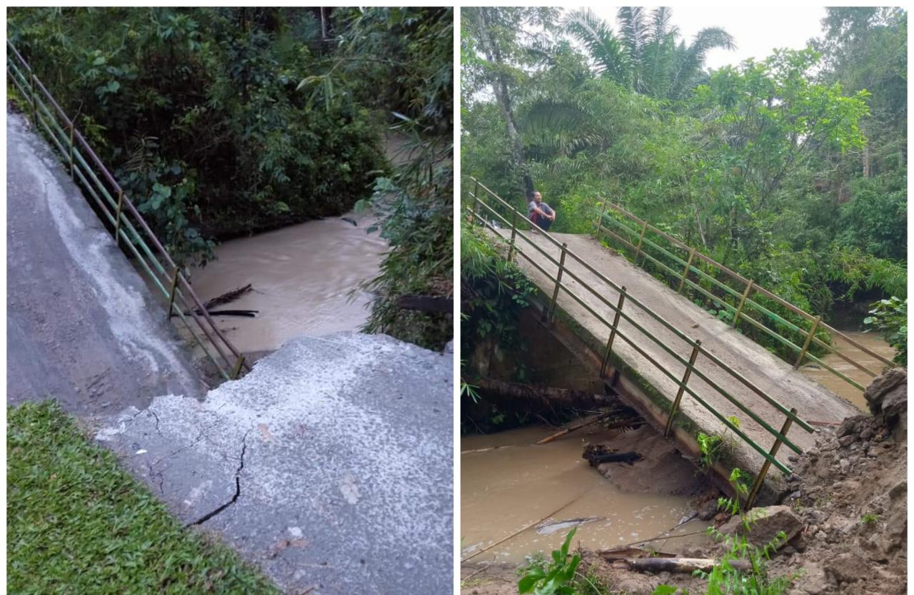 Jembatan Dusun Sarekat  Di Sipispis Sergai Putus, Masyarakat Butuh Perbaikan