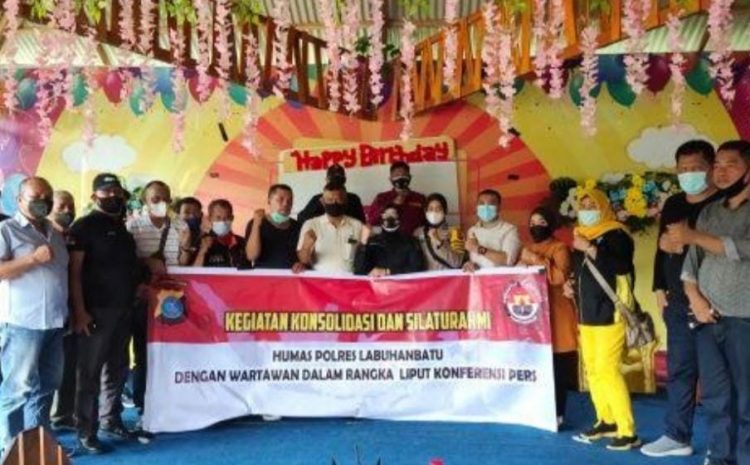 Polres Labuhanbatu menggelar pertemuan Silaturahmi dengan para Wartawan Labuhanbatu 