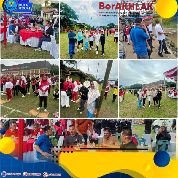 BNNK Binjai Menghadiri Kegiatan Gebyar Kemerdekaan RI Ke - 79 Di Tanah Lapang Merdeka Binjai