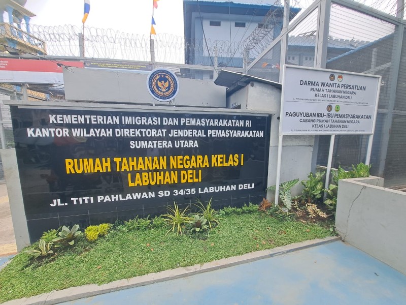 Rutan Kelas I Labuhan Deli Diduga Pelihara Bandar Narkoba dan Rodes? Karutan : Berita Tersebut Tidak Benar