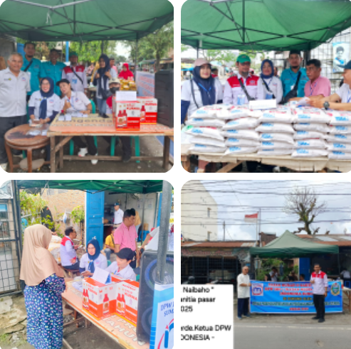 Pasar Murah di Jalan Seksama Ramai Dikunjungi Warga