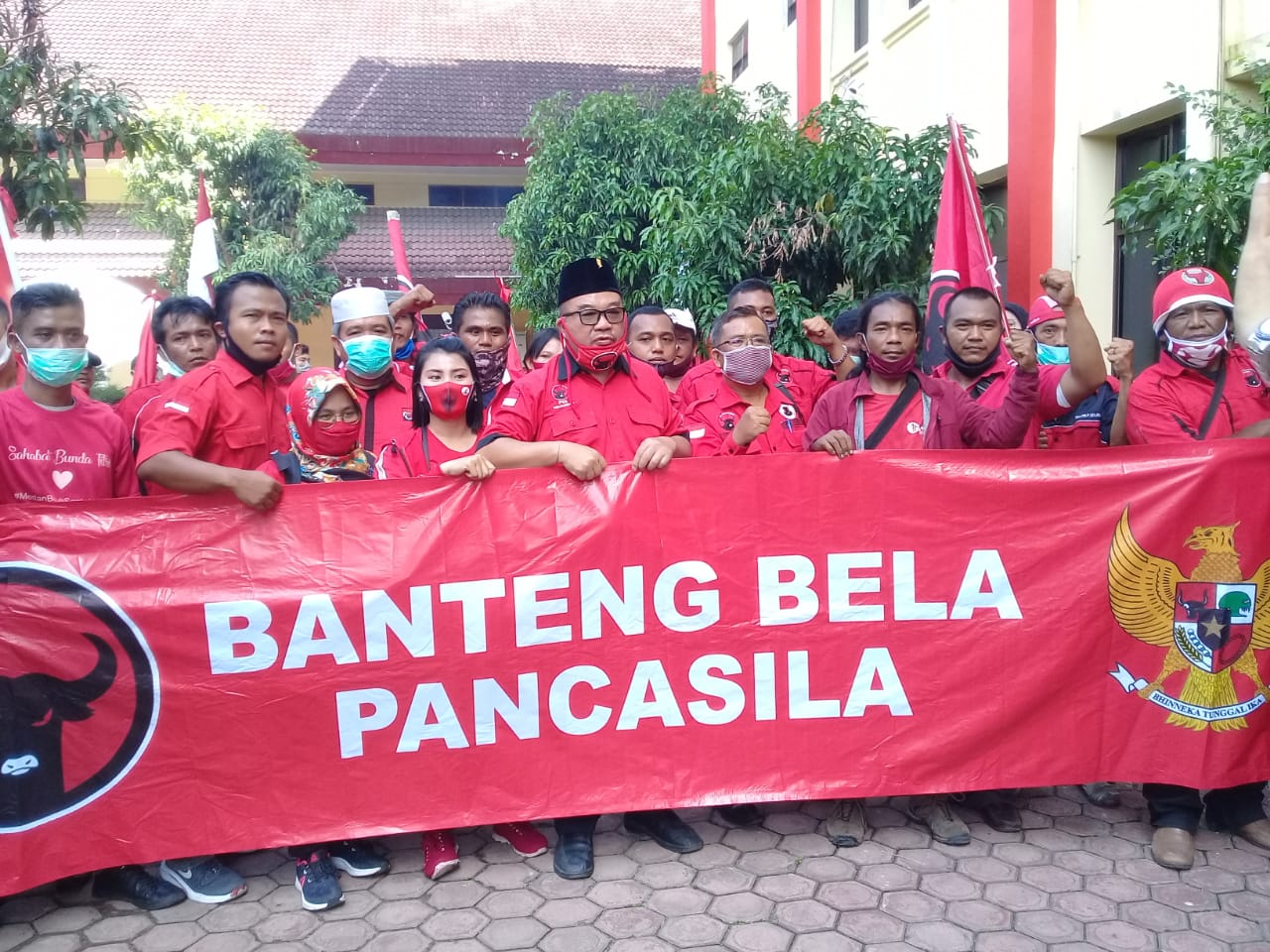 PDI-P Sumut Gelar Aksi Datangi Mapoldasu, Tuntut Pembakar Bendera PDI-P di Jakarta Diusut Tuntas