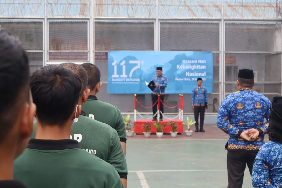 Bangkit Bersama Wujudkan Indonesia Kuat, Lapas Pancur Batu Gelar Upacara Memperingati Hari Kebangkitan Nasional Ke-117