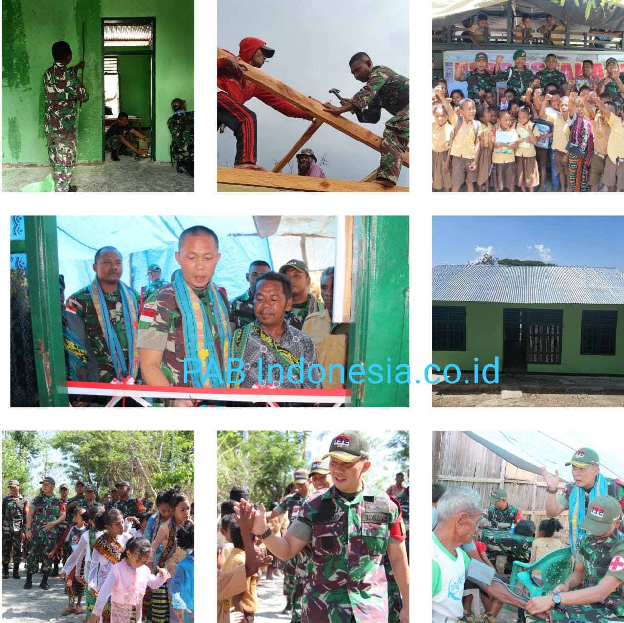 Satgas Pamtas RI-RDTL Yonif 132/BS, Bedah Rumah  Korban Kebakaran