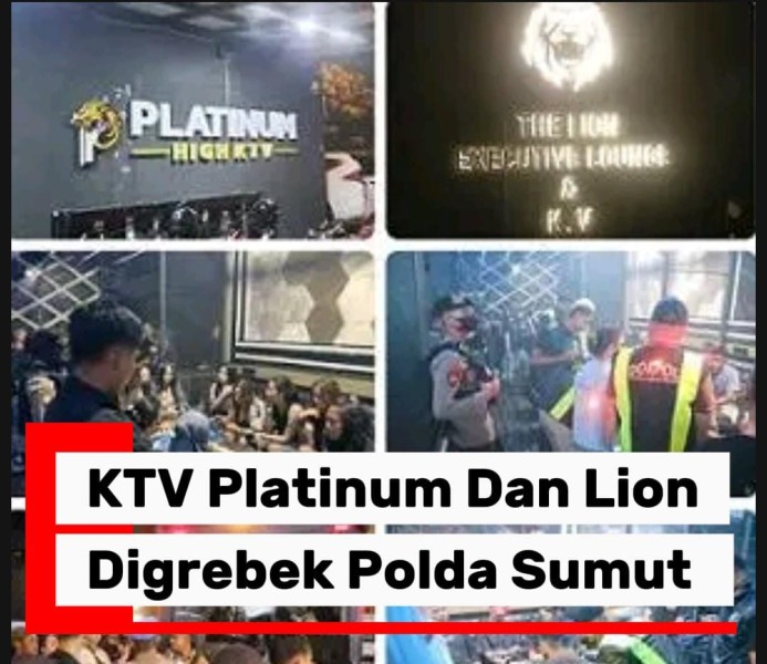THM Platinum dan KTV Lion Di Grebek Polda Sumut, 12 Pria dan 4 Wanita Positif Nark0ba