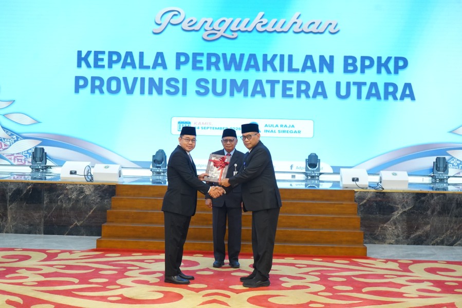 Koordinator Pidsus Wakili Kajatisu Hadiri Pelantikan Kepala Perwakilan BPKP Sumut