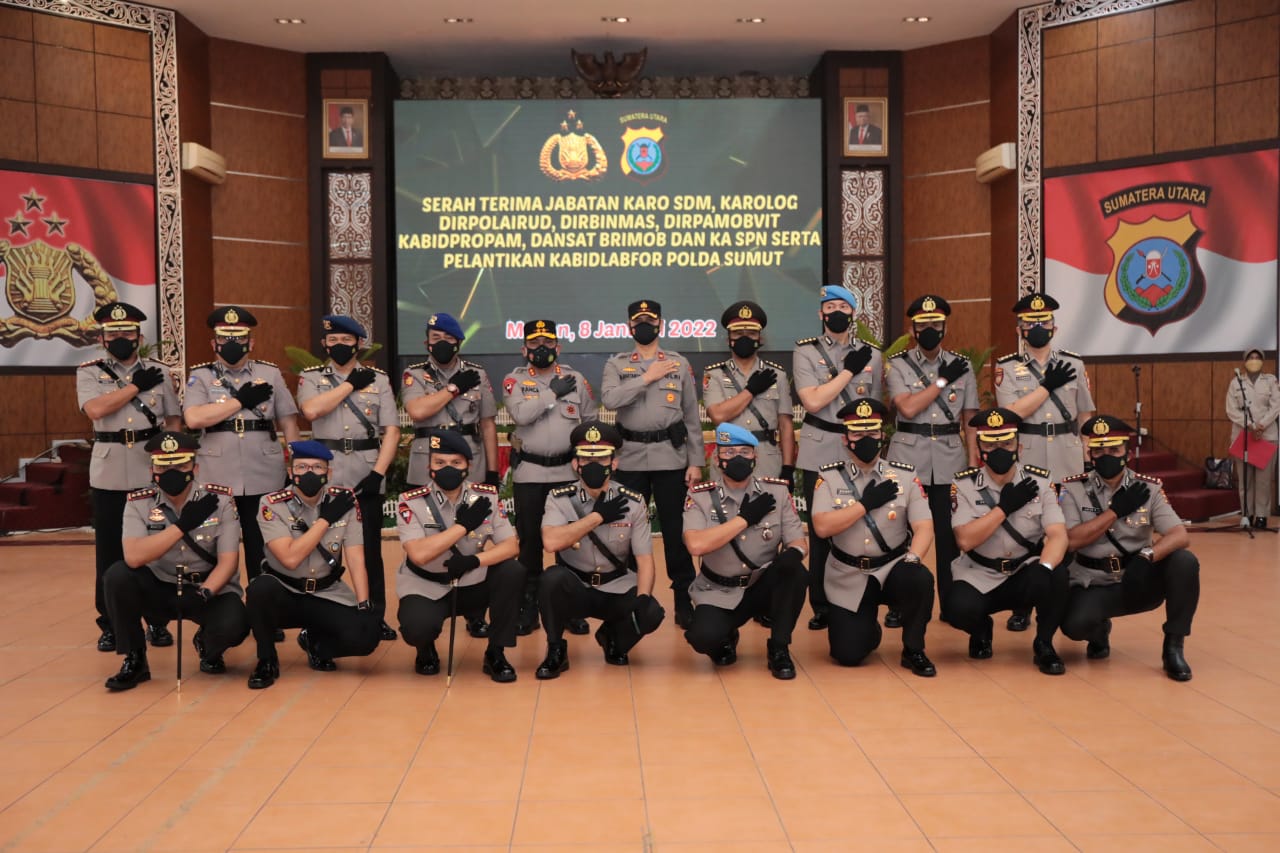 Kapolda Sumut Serah Terimakan Jabatan PJU