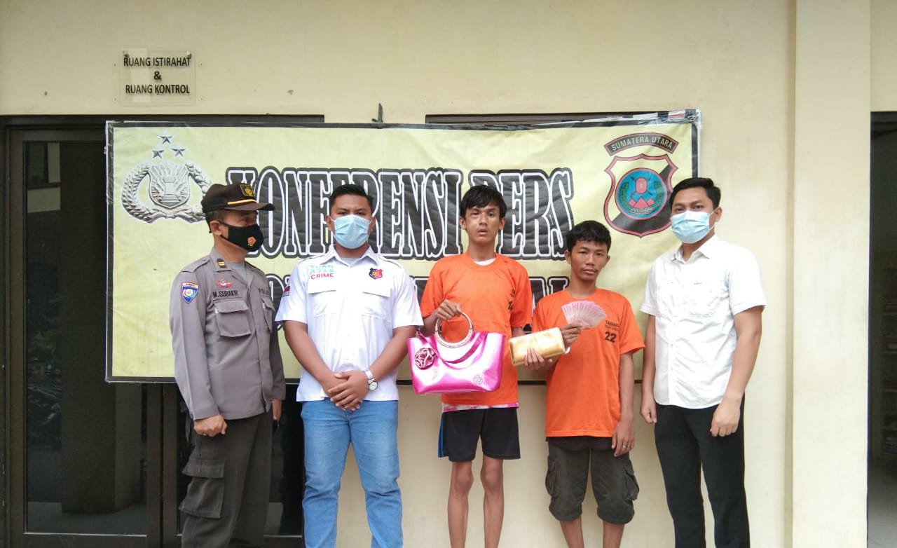 Dua Jambret Diringkus Tekab Polsek Sunggal Polrestabes Medan