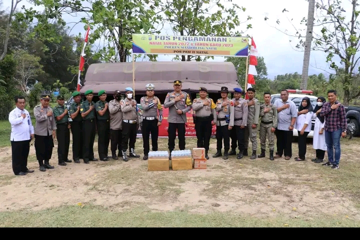 Kapolres Madina Lakukan Pengecekan Kesiapan Pos PAM Wisata