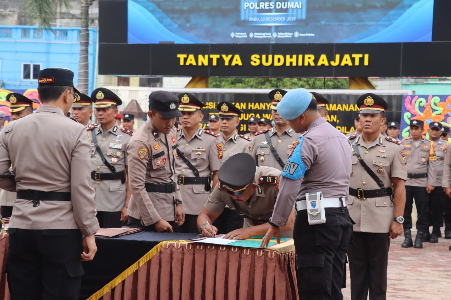 5 Pejabat Polres Dumai Ganti Jabatan, Kapolres: Fokus Layani Masyarakat dengan Lebih Baik
