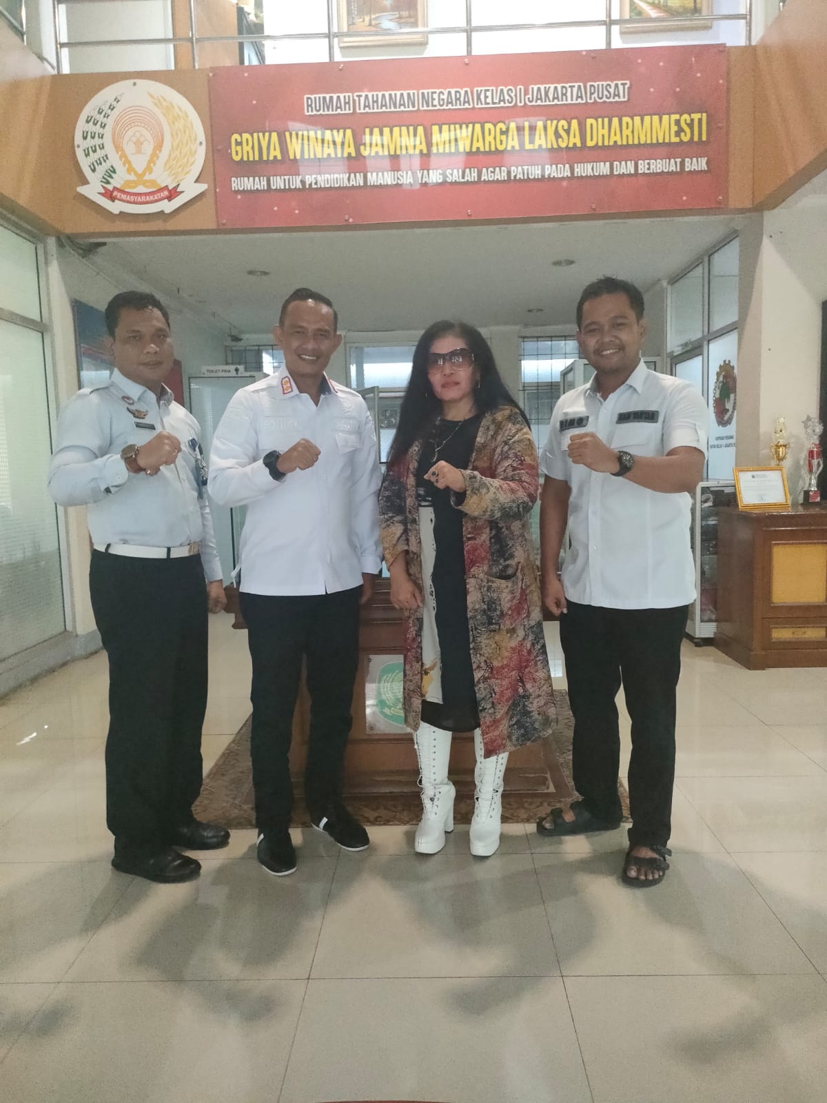 Berkunjung ke  Rutan Kelas I Jakarta Pusat, Ketua Presidium FPII Apresiasi            Layanannya