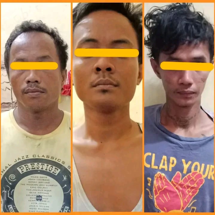 Polsek Binjai Timur Amankan 3 Pelaku Pencurian Tiang Besi Wifi Milik PT Telkom