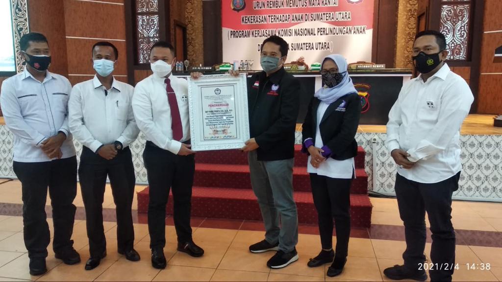 Komnas Perlindungan Perempuan dan Anak  Berikan Penghargaan Polres Sergai