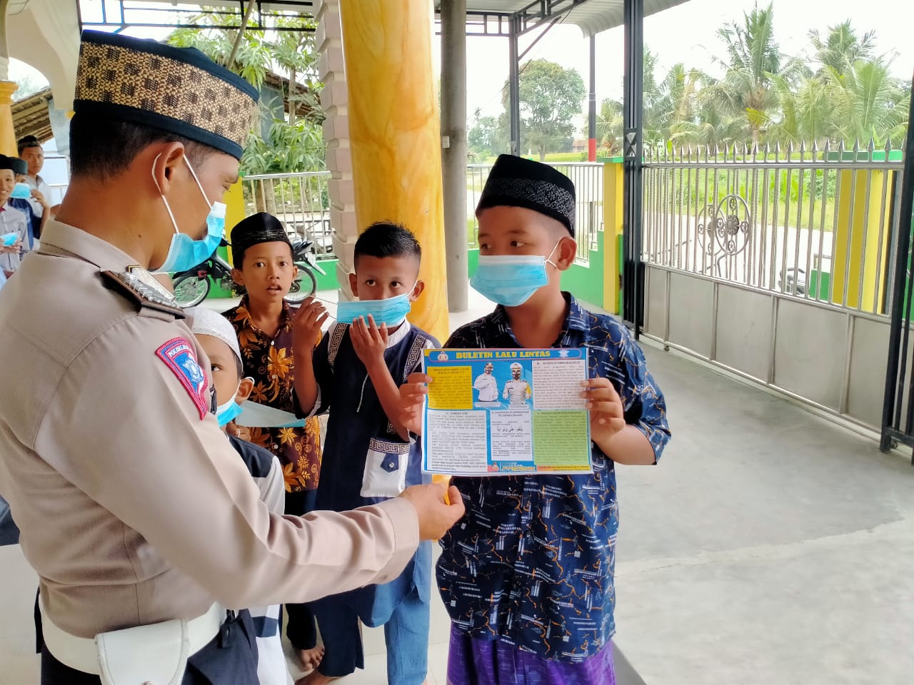 Unit Dikyasa Sat Lantas Polres Sergai Tanpa Bosan Imbau Masyarakat Cegah Covid-19