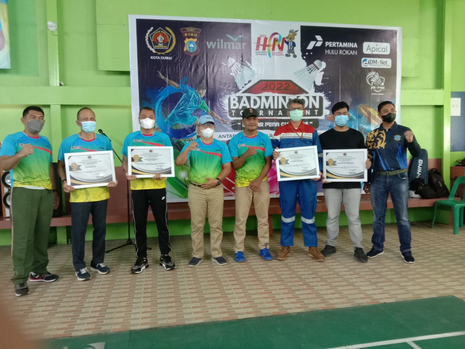 Dalam Rangka HPN,PWI Kota Dumai Adakan Turnamen Badminton