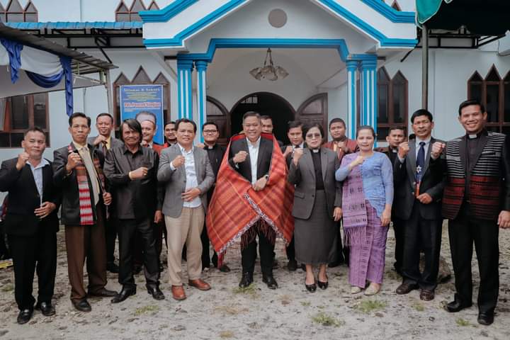 Bupati Dairi Hadiri Syukuran dan Launching Tahun Pengembangan Kreativitas Pelayanan HKI Tahun 2023