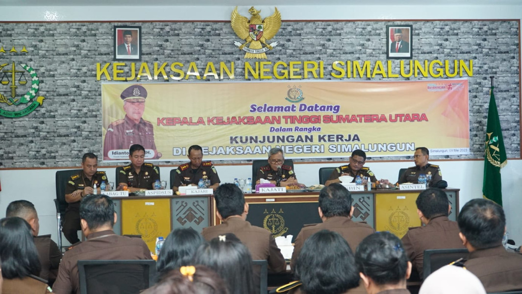 Kunker ke Kejari Simalungun, Kajati Sumut Ajak Seluruh Jajaran Tetap Profesional dan Jaga Integritas