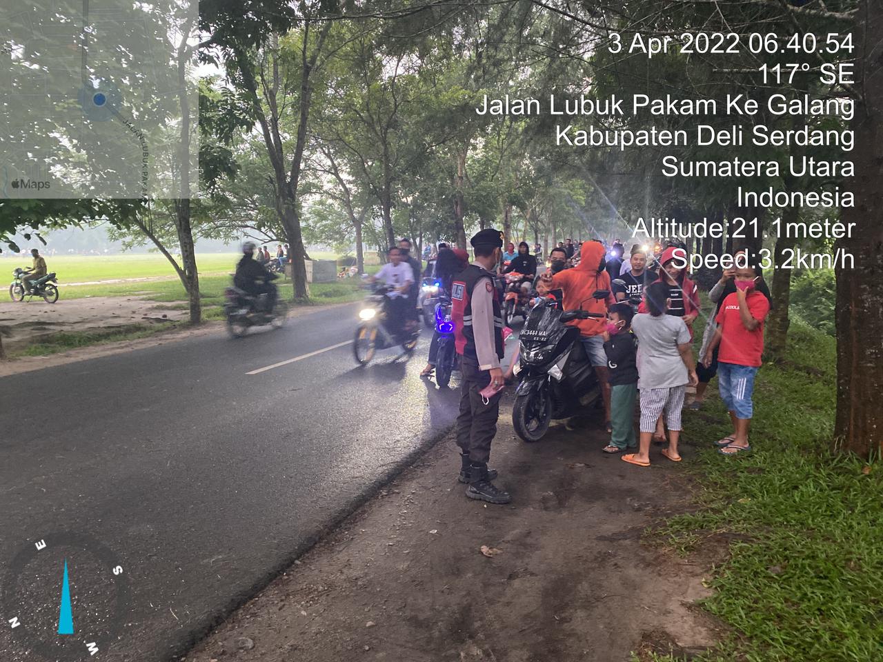 Antisipasi Penyebaran Covid-19, Polresta Deli Serdang Laksanakan Patroli Asmara Subuh