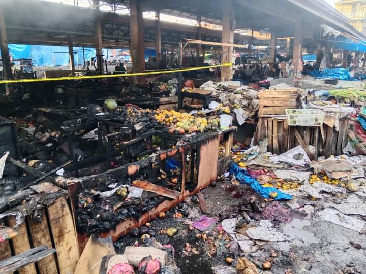Blok D3 Pasar Sidikalang Terbakar, 35 Lapak Hangus
