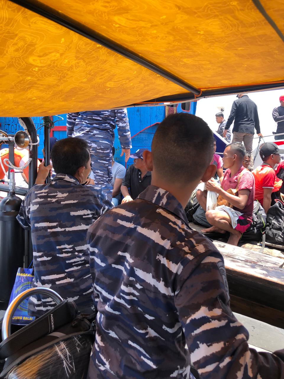 80 Pekerja Migran Ilegal Dari Malaysia Ditangkap Patroli TNI AL di Pulau Jemur Tanjung Balai Asahan