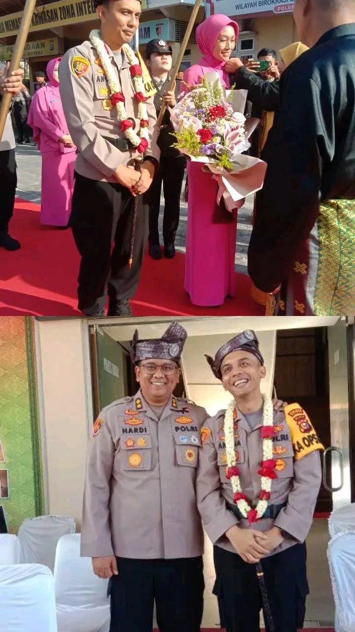 Acara Sertjab Kapolres Dumai Dari AKBP Hardi Dinata H.S.I.K.,M.M.Kepada AKBP Angga Febrian Herlambang S.I.K.S.H.Berlangsung Dengan Khidmat