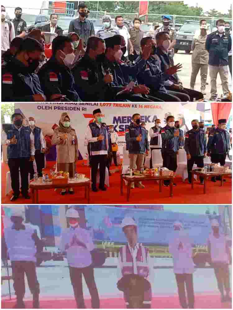 Dihadiri Presiden dan Mentan, Gubernur Riau, Drs. H. Syamsuar Ikutin Merdeka Ekspor Secara Virtual