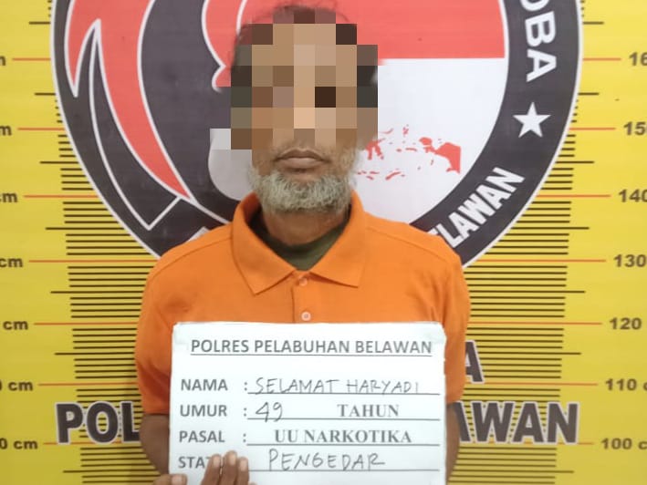 Sat Narkoba Polres Pelabuhan Belawan Tangkap Pengedar Narkoba di Tanjung Mulia