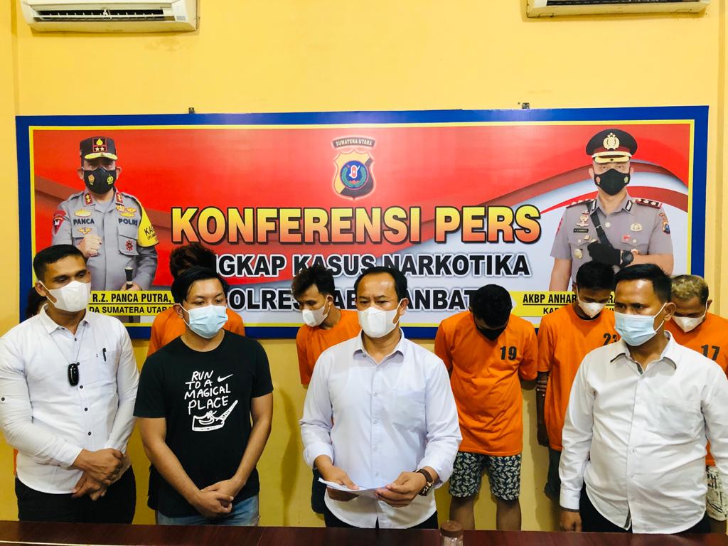 Dalam Sepekan Polres Labuhanbatu Amankan 6 Pelaku dan Barang Bukti Sabu 100.80 Gram