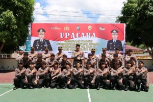 Kapolres Madina Pimpin Upacara Pembaretan Bintara, Simak Pesan AKBP H. M. Reza Chairul A...