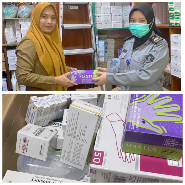 Wujud Sinergitas, Rutan Dumai Terima Bantuan Alat Medis dari Dinkes Kota Dumai