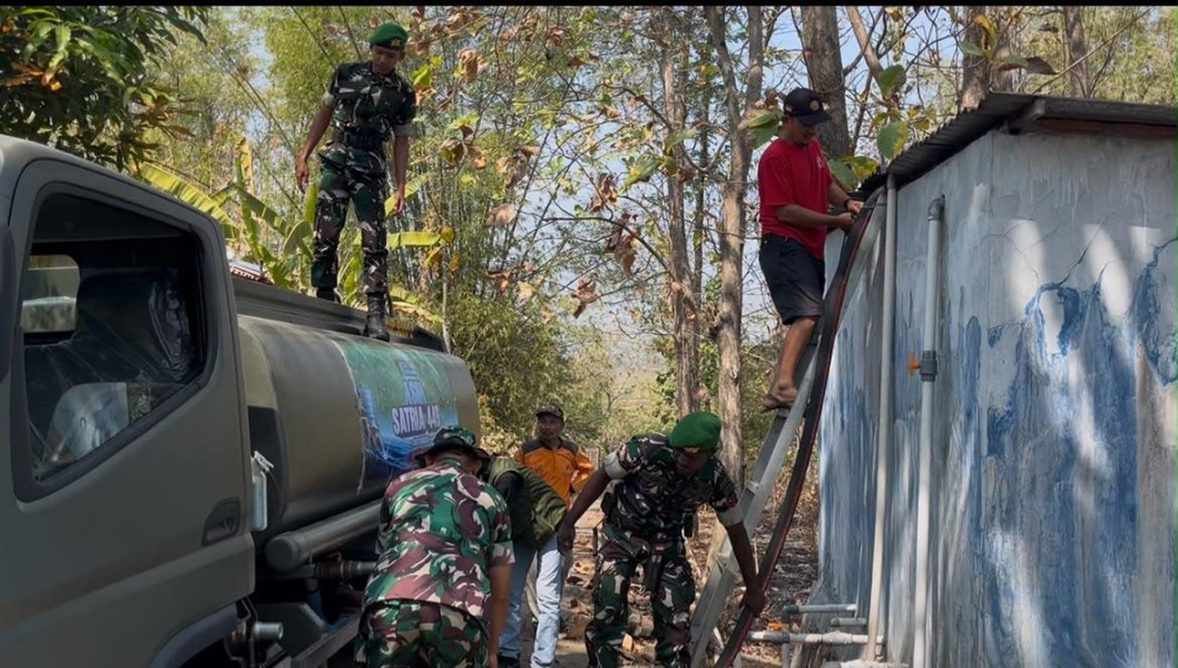 Program ASIH Yonif TP 449/SH, Bantu Warga Ngasina Bulu Sukoharjo