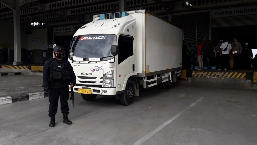 Tiba di Sumut, Polda Sumut Kawal ketat Vaksin Covid-19