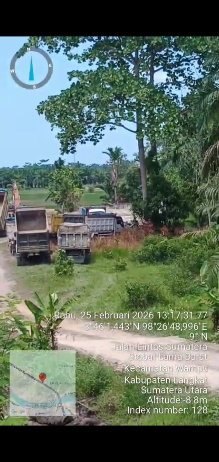 Aktivitas Galian C Tanah Urug Merajalela Di Langkat, Lokasi Stabat Lama dan Kebun Lada Hinai Paling Populer