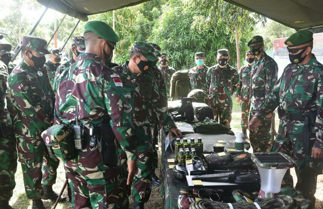 Kasum TNI Cek Kesiapan Yonif 734/SNS Sebelum Laksanakan Tugas