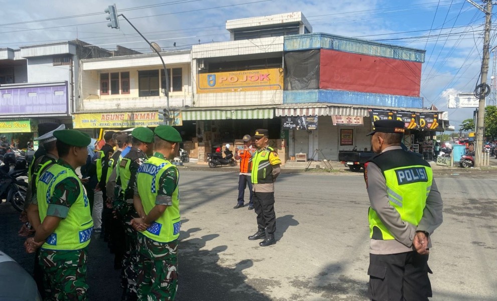 TNI dan Aparat Gabungan Siaga di Jalur Arus Balik, Pos PAM Baturetno Jadi Titik Pengamanan Strategis