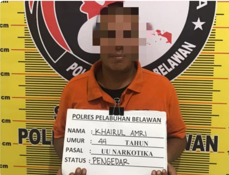Sat Narkoba Polres Pelabuhan Belawan Kembali Ciduk Pengedar Narkoba Di Jalan Pancing.