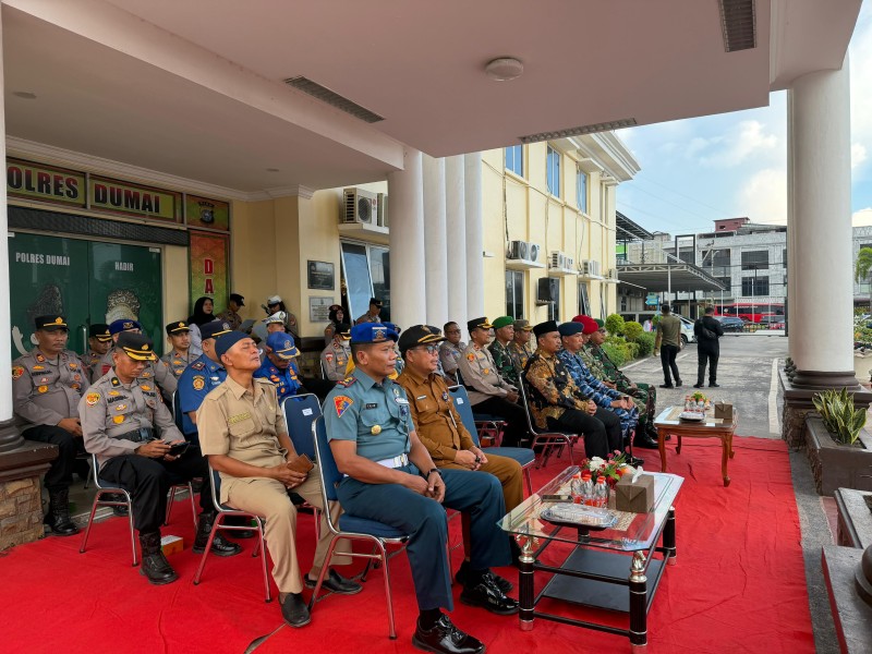 Amankan Idul Adha 1447 H, Polres Dumai Gelar Apel Pasukan Gabungan Bersama TNI dan Pemkot