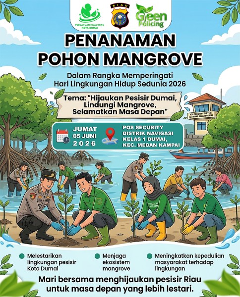 Kapolres Dumai Pimpin Persiapan Kegiatan Lingkungan, Sinergi Polda Riau dan Pemangku Kepentingan Lestarikan Mangrove