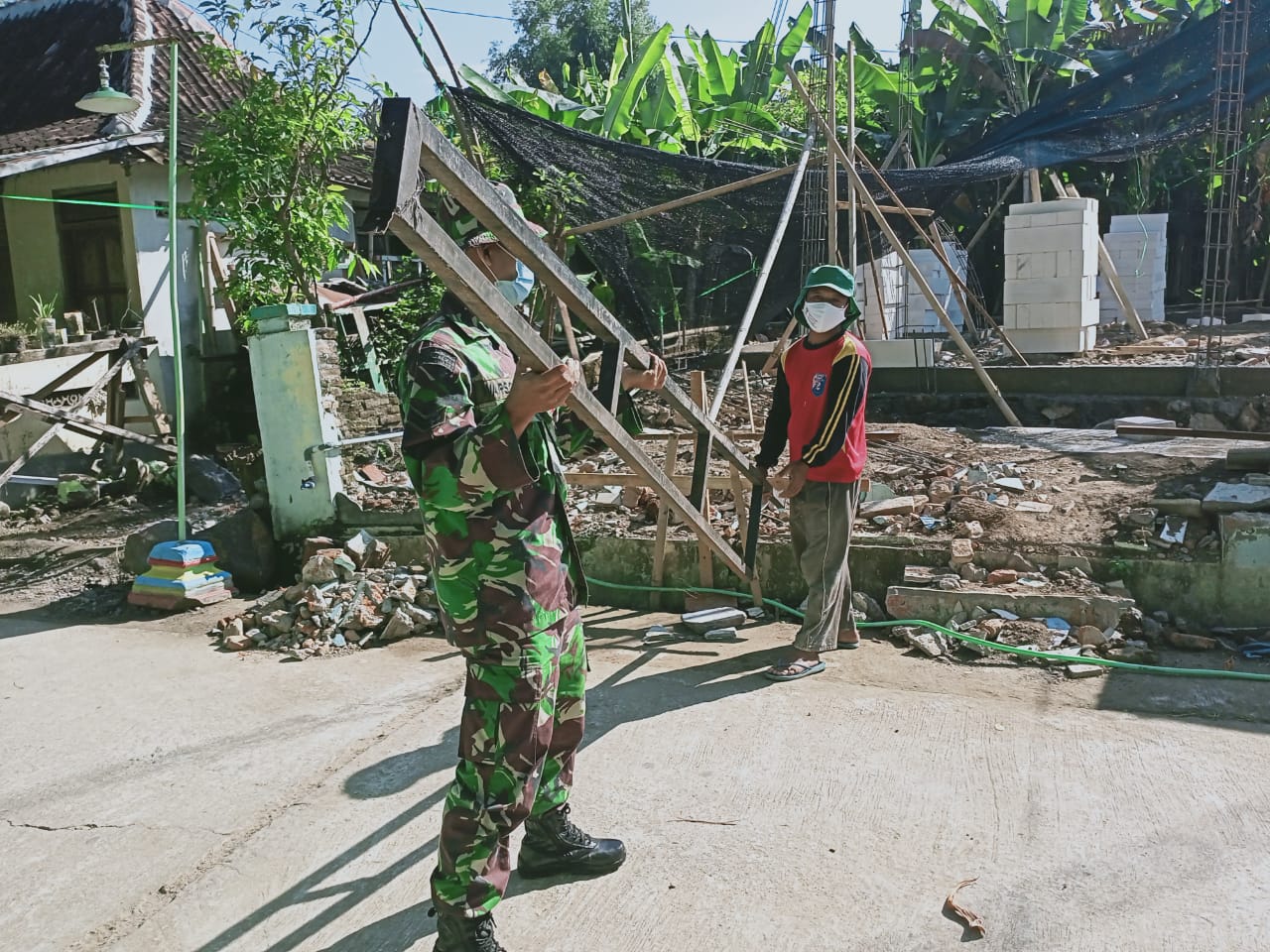 Progres beberapa Target pekerjaan TMMD Sengkuyung II Kodim 0726/Sukoharjo Berjalan Lancar