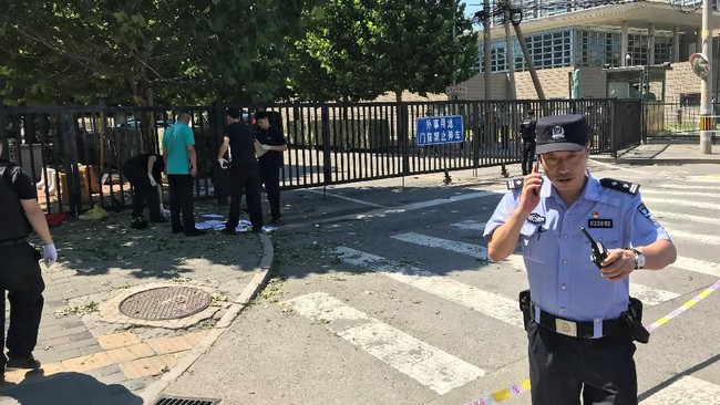 Ledakan Dekat Kedutaan AS di Beijing Diduga Bom Rakitan